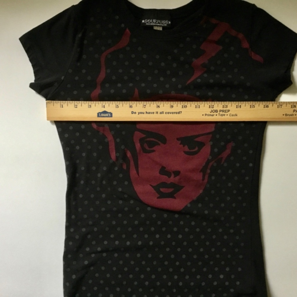 Bride OF Frankenstein Halloween Tee Shirt & Scull Earrings LG - Picture 3 of 8
